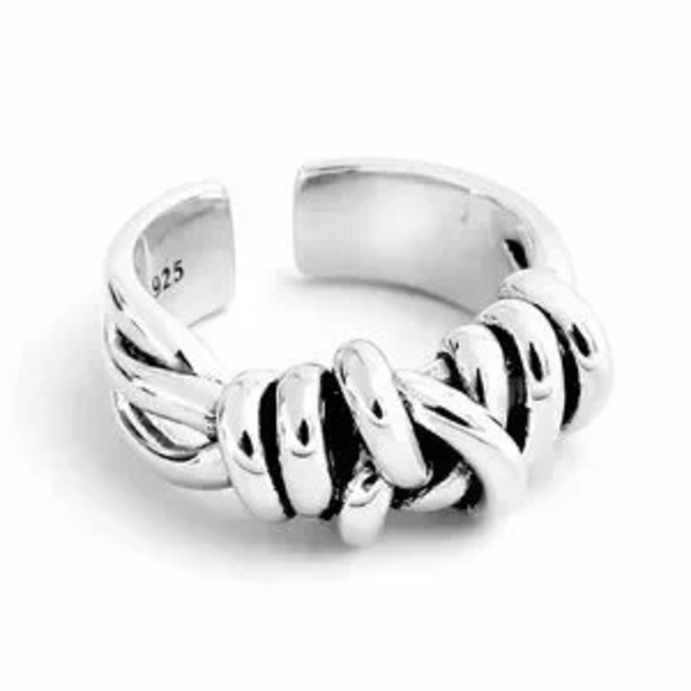S925 Silver Knot Design Ring
